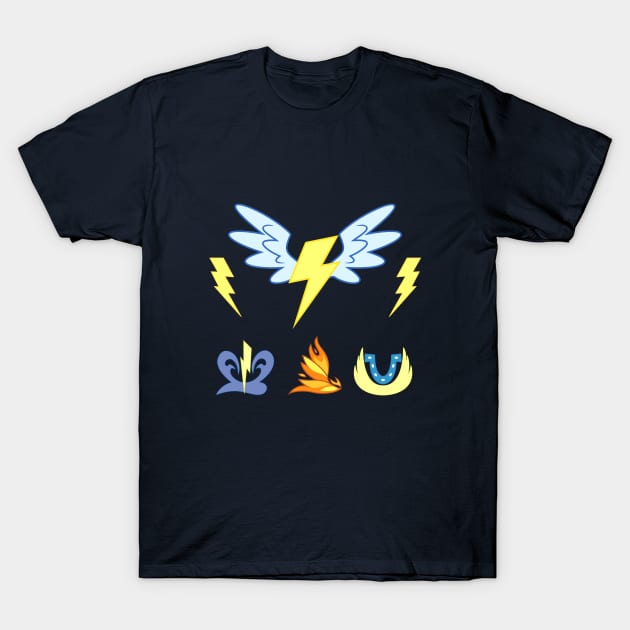 My little Pony - Wonderbolts Cutie Mark Special T-Shirt by ariados4711